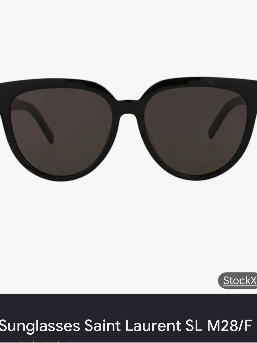 Saint Laurent Black Cat Eye Sunglasses 55mm  SL M28